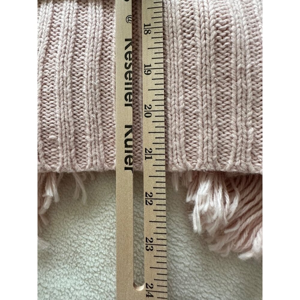 Liz Claiborne Women's Wicked Pink Coquette Fringe Fairy Cardigan SZ Large - Picture 6 of 8